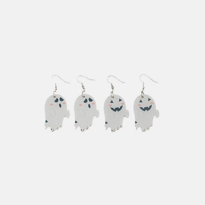 2 Piece Alloy Acrylic Ghost Dangle Earrings - Aesthetic Haven