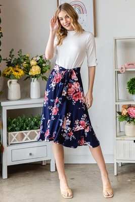 Reborn J Floral Wrap Ruffled Skirt - Aesthetic Haven