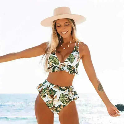 Floral bikini swimsuit - Aesthetic Haven