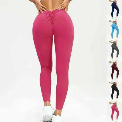 Women's Yoga Pants High Waist Lift High Elastic Tight Fitness Trousers - Aesthetic Haven